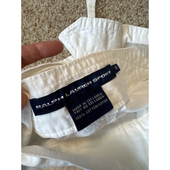 RALPH Lauren Sport white dress shorts; Size 6; 100% Cotton - Picture 3 of 10